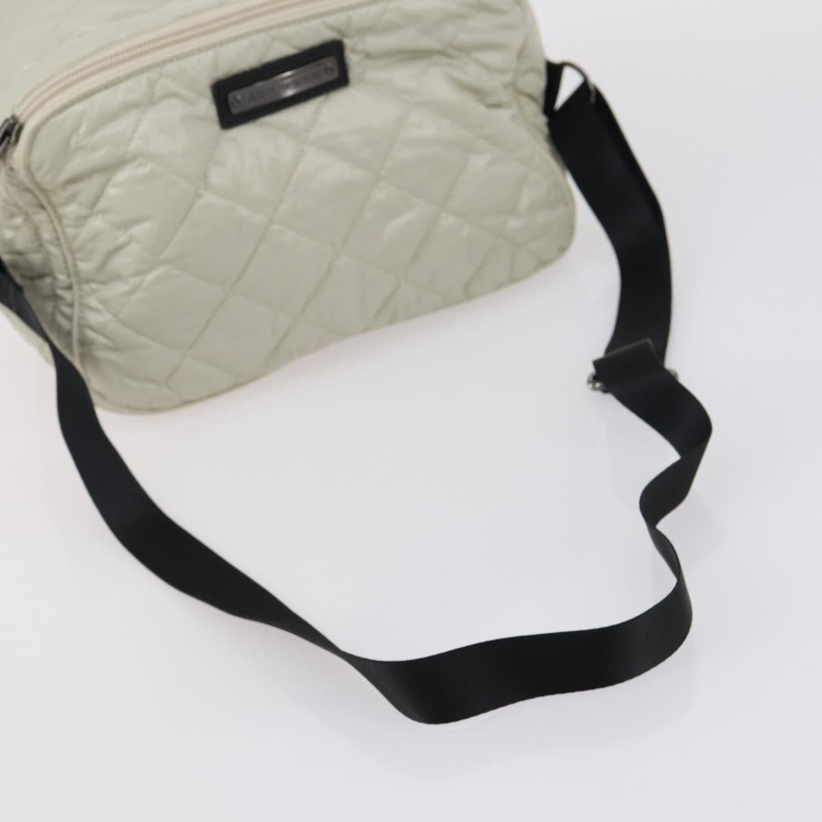 BURBERRY Jimmy Choo Shoulder Bag Nylon Leather 2 Set Beige Ivory Auth BA8473