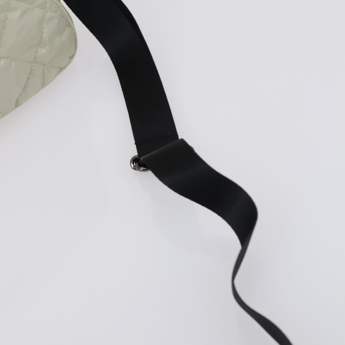 BURBERRY Jimmy Choo Shoulder Bag Nylon Leather 2 Set Beige Ivory Auth BA8473