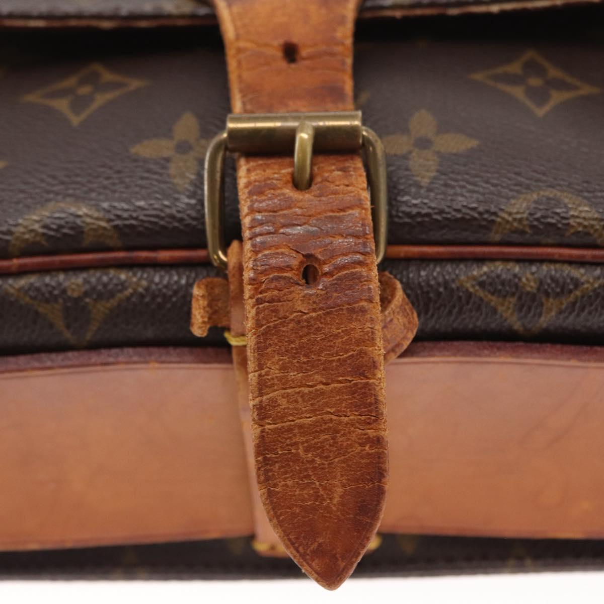 LOUIS VUITTON Monogram Cartouchiere MM Shoulder Bag M51253 LV Auth BA8476