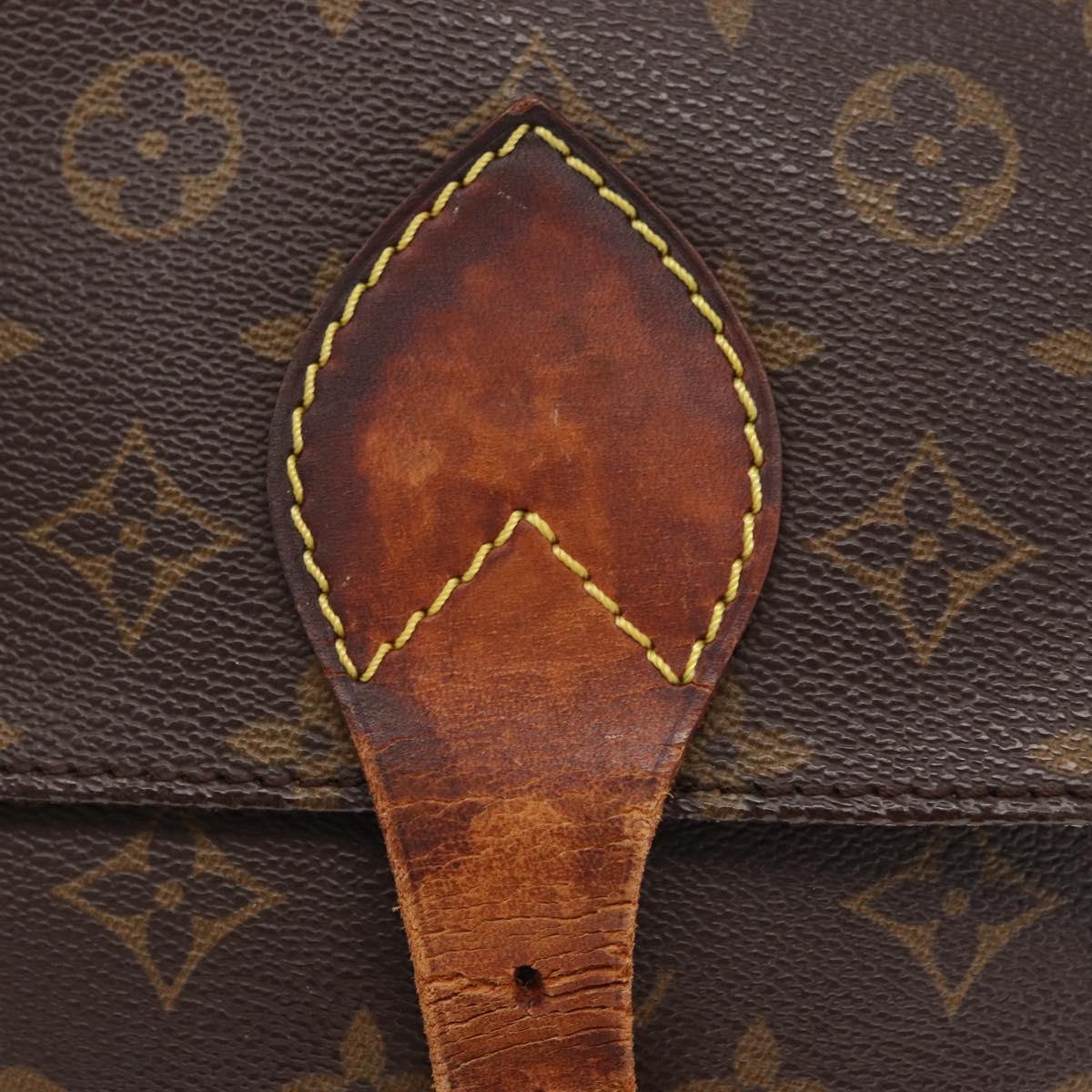 LOUIS VUITTON Monogram Cartouchiere MM Shoulder Bag M51253 LV Auth BA8476