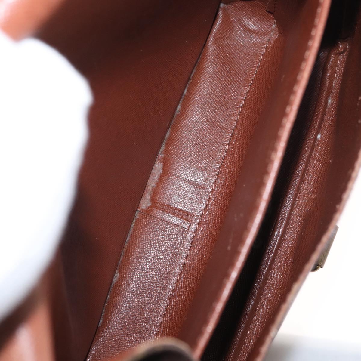 LOUIS VUITTON Monogram Cartouchiere MM Shoulder Bag M51253 LV Auth BA8476