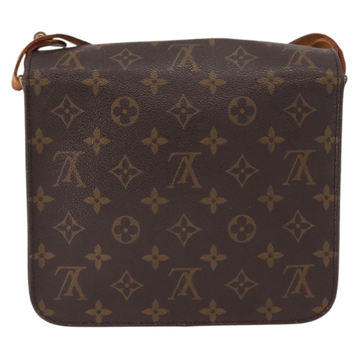 LOUIS VUITTON Monogram Cartouchiere MM Shoulder Bag M51253 LV Auth BA8476