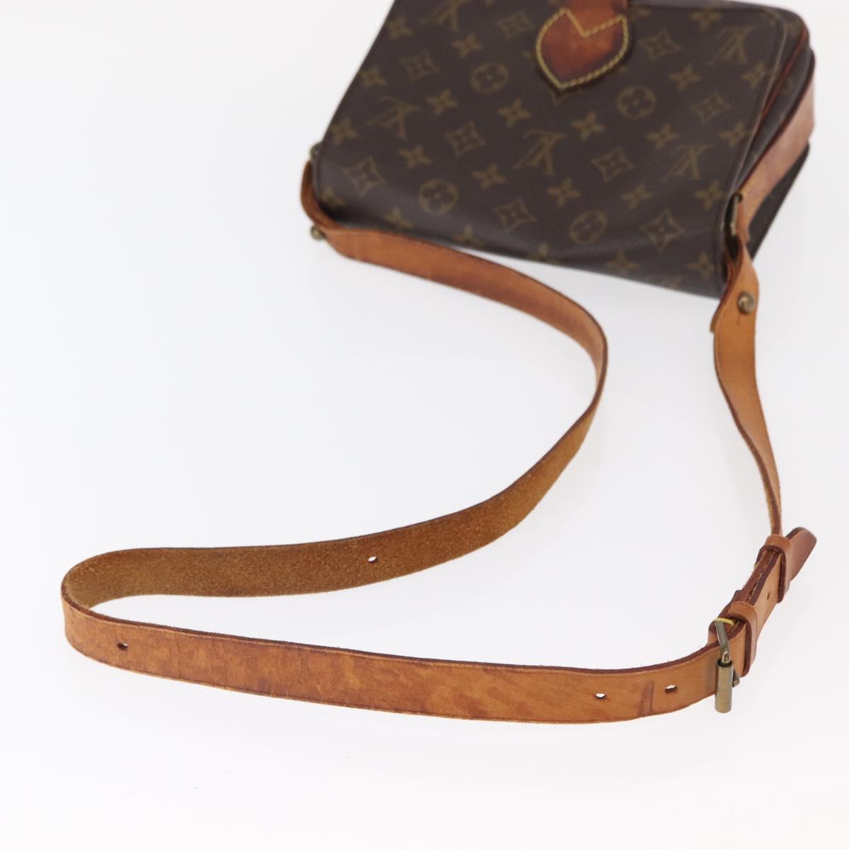 LOUIS VUITTON Monogram Cartouchiere MM Shoulder Bag M51253 LV Auth BA8476
