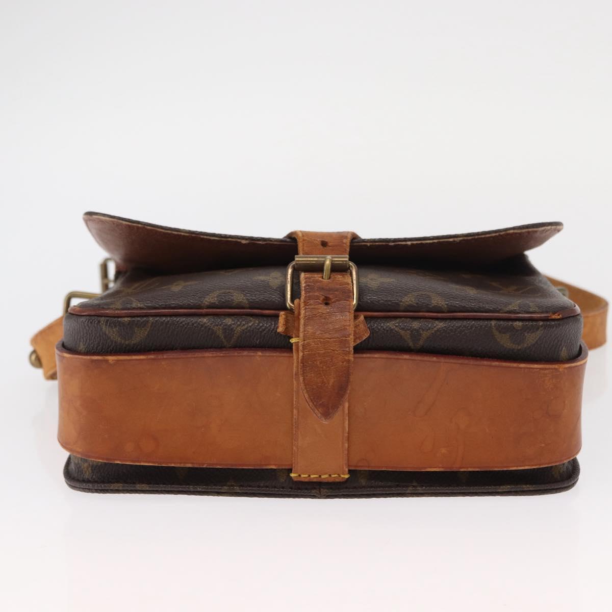 LOUIS VUITTON Monogram Cartouchiere MM Shoulder Bag M51253 LV Auth BA8476