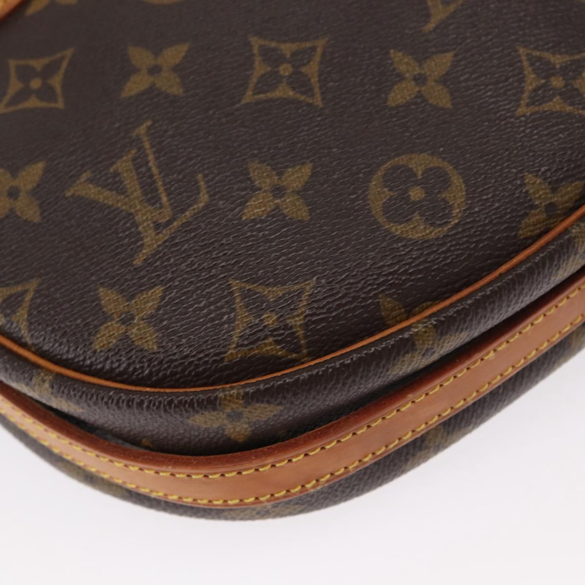 LOUIS VUITTON Monogram Jeune Fille MM Shoulder Bag M51226 LV Auth BA8478
