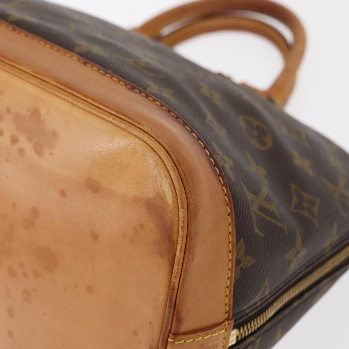 LOUIS VUITTON Monogram Alma Hand Bag M51130 LV Auth BA8479