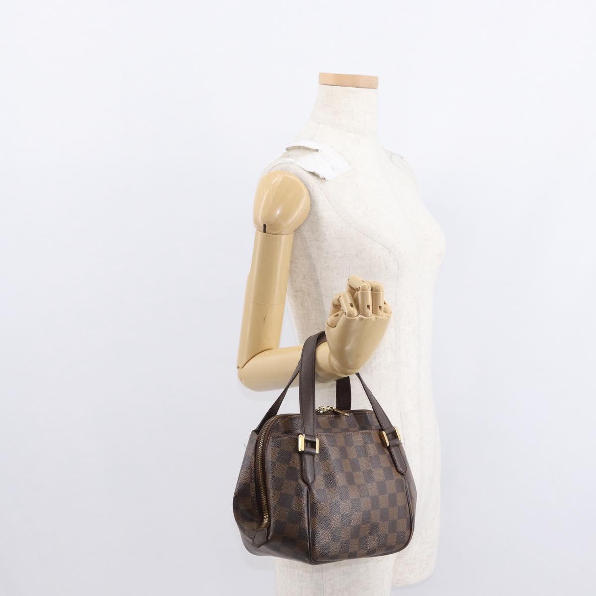 LOUIS VUITTON Damier Ebene Belem PM Hand Bag N51173 LV Auth BA8482