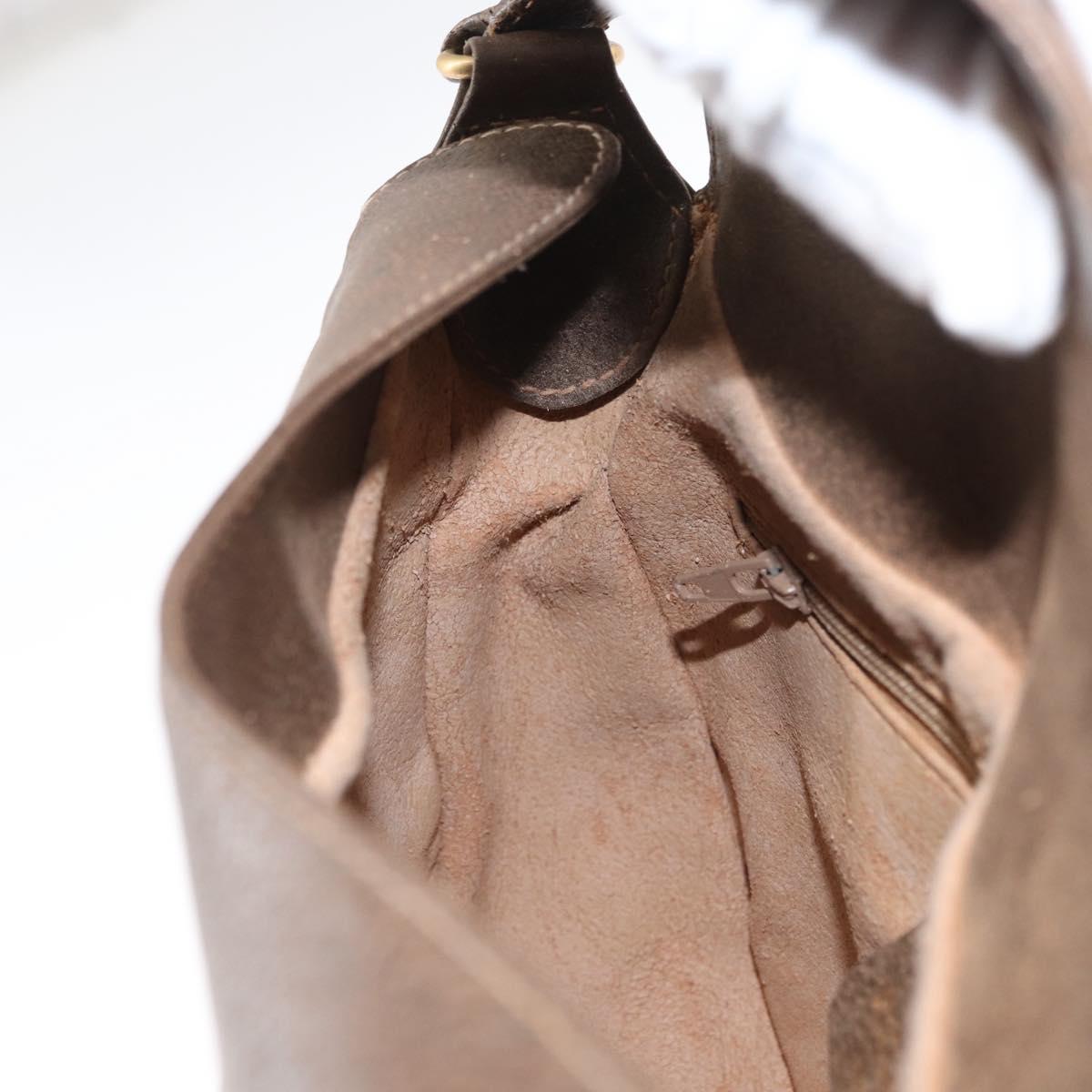 GUCCI GG Supreme Web Sherry Line Bag PVC Beige Gold 10 02 056 Auth BA8485