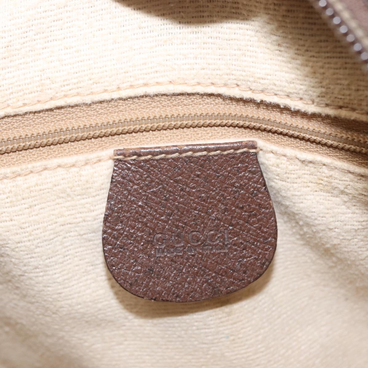 GUCCI GG Supreme Web Sherry Line Bag PVC Beige Gold 002 115 6697 Auth BA8486