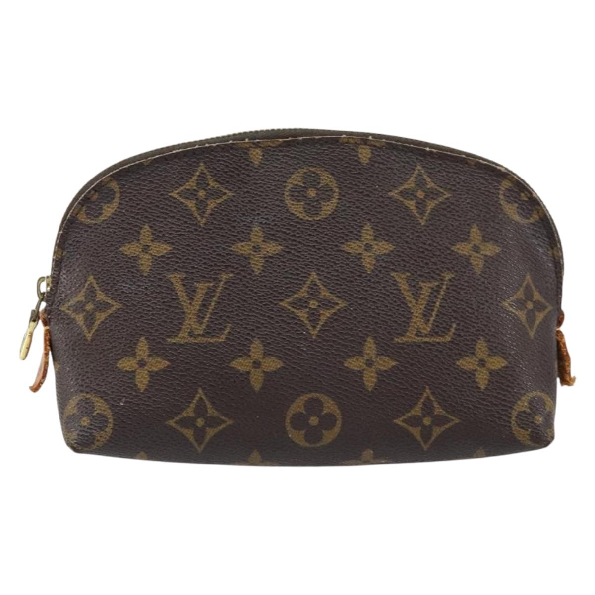 LOUIS VUITTON Monogram Pochette Cosmetic PM Pouch M43998 LV Auth BA8499
