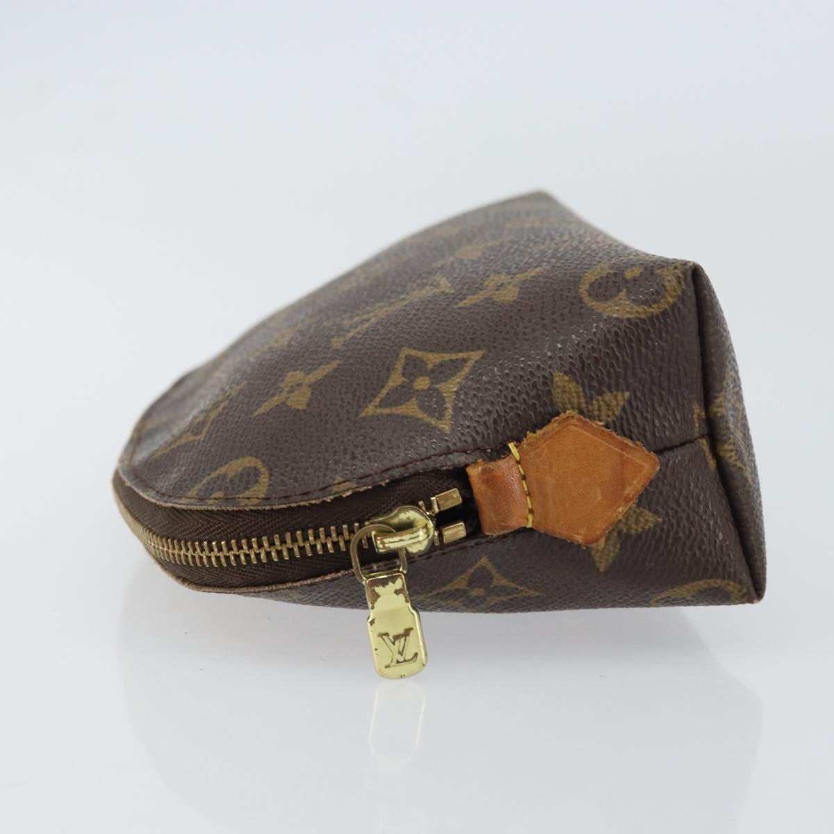 LOUIS VUITTON Monogram Pochette Cosmetic PM Pouch M43998 LV Auth BA8500