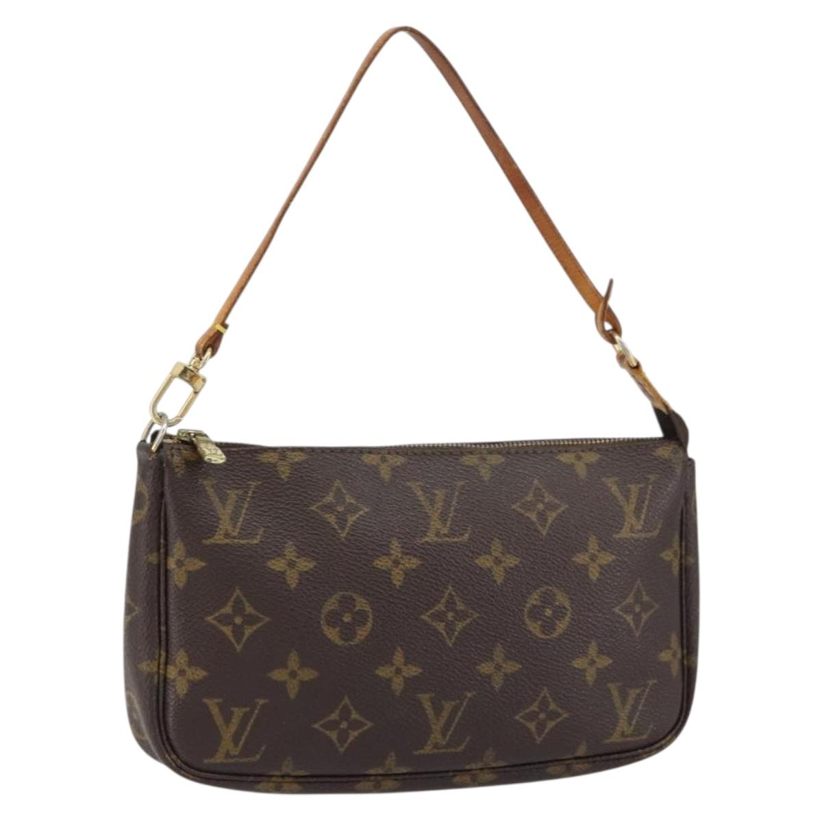 LOUIS VUITTON Monogram Pochette Accessoires Pouch M51980 LV Auth BA8503