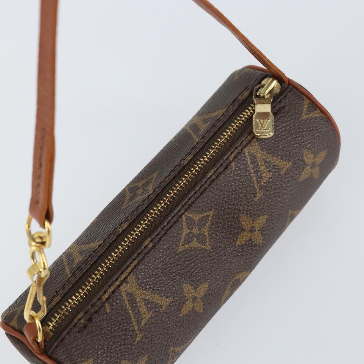 LOUIS VUITTON Monogram Papillon Pouch LV Auth BA8504