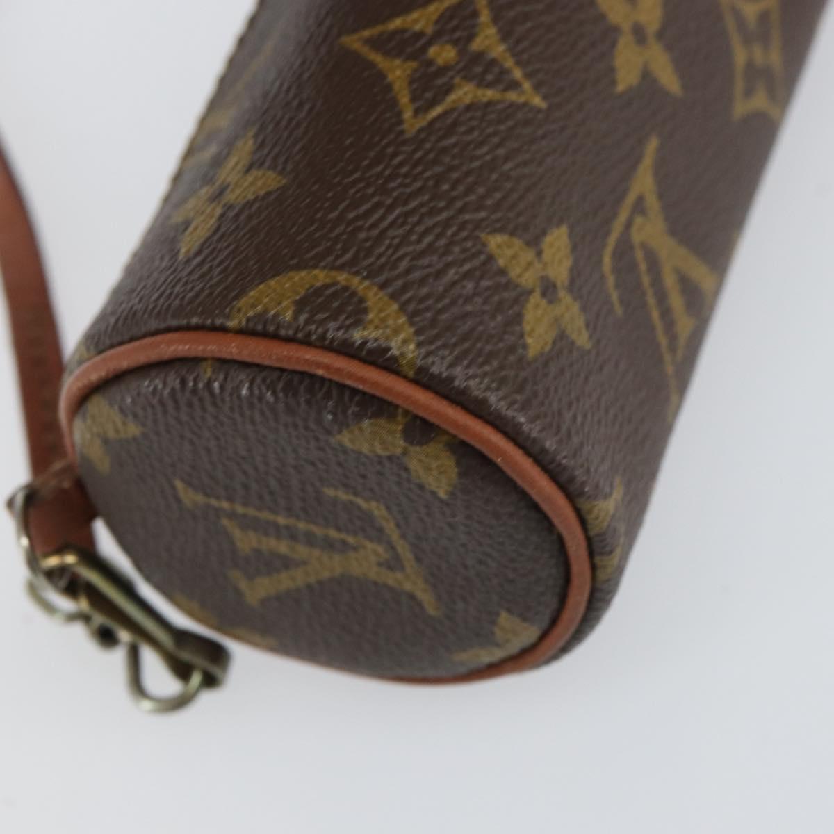 LOUIS VUITTON Monogram Papillon Pouch LV Auth BA8505