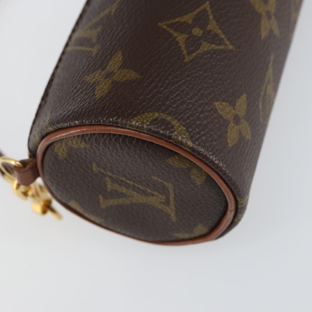 LOUIS VUITTON Monogram Papillon Pouch LV Auth BA8506
