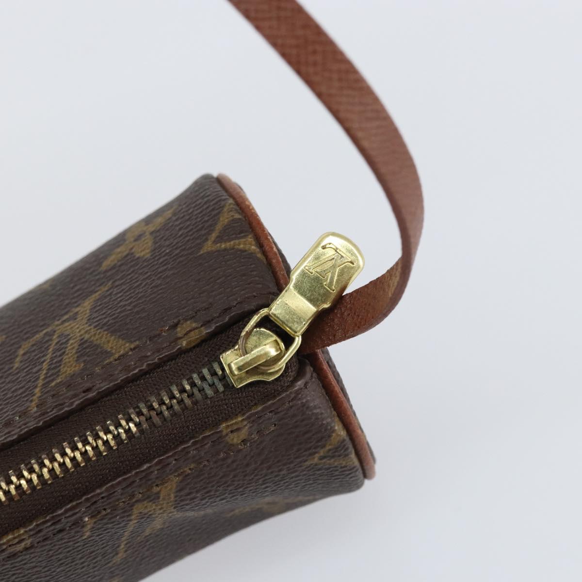 LOUIS VUITTON Monogram Papillon Pouch LV Auth BA8507