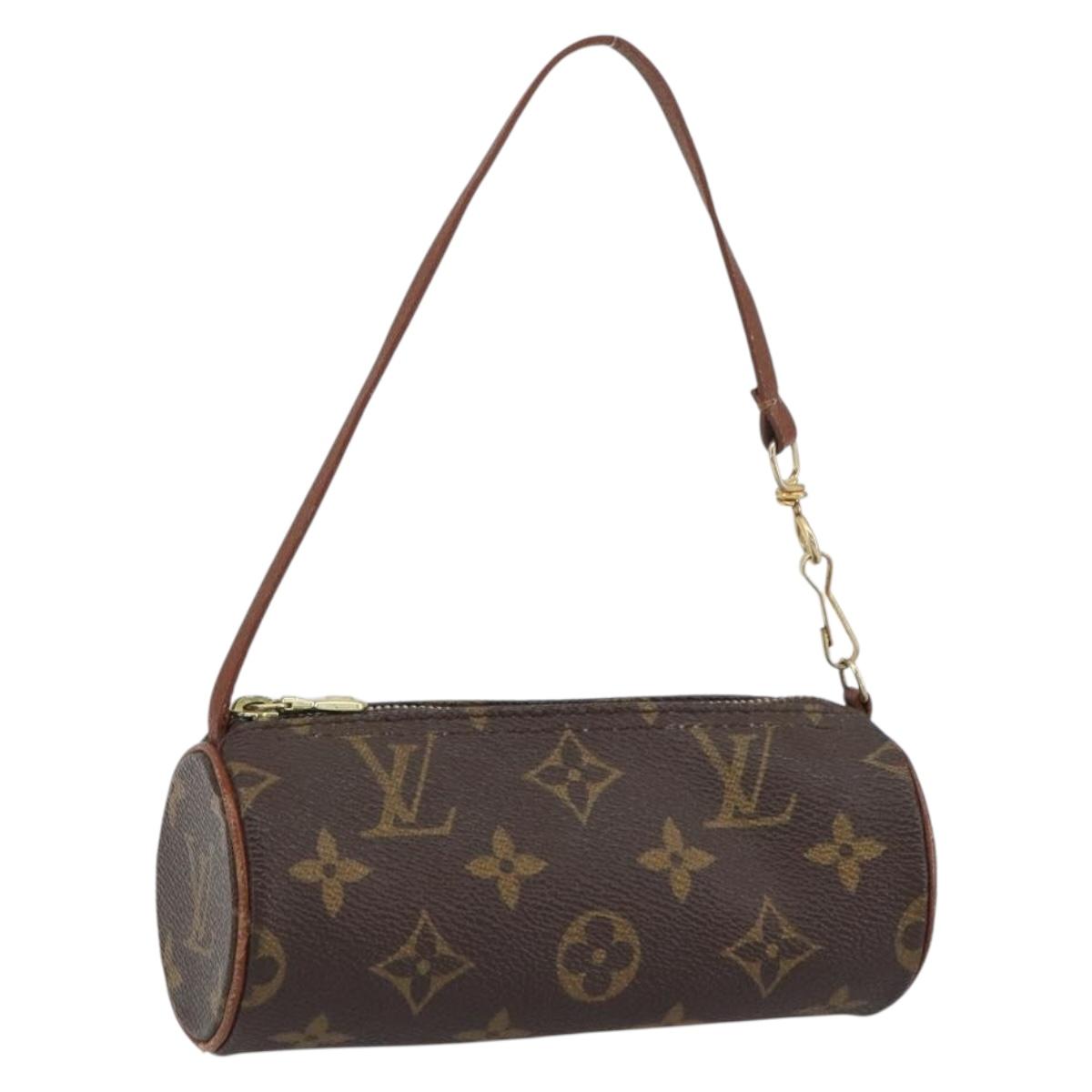 LOUIS VUITTON Monogram Papillon Pouch LV Auth BA8507