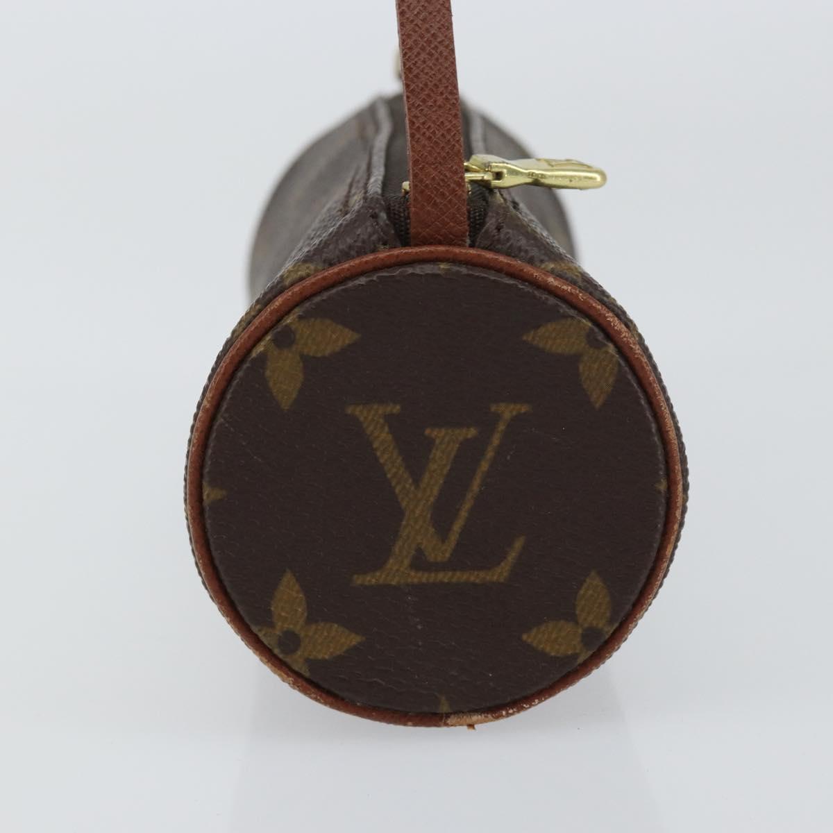 LOUIS VUITTON Monogram Papillon Pouch LV Auth BA8507