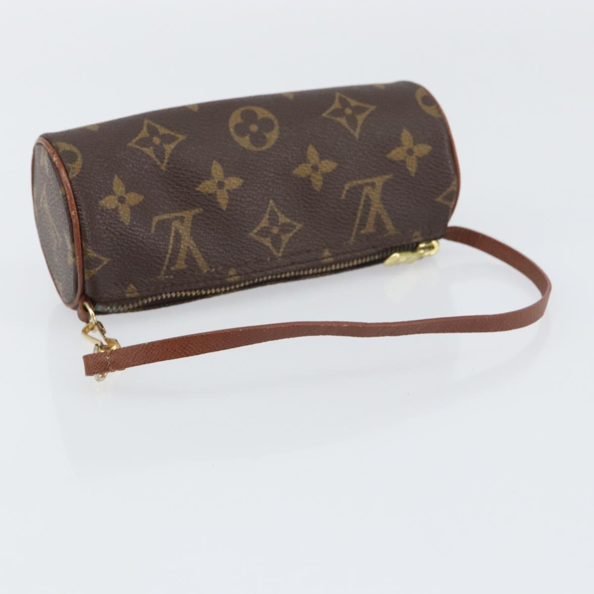 LOUIS VUITTON Monogram Papillon Pouch LV Auth BA8507