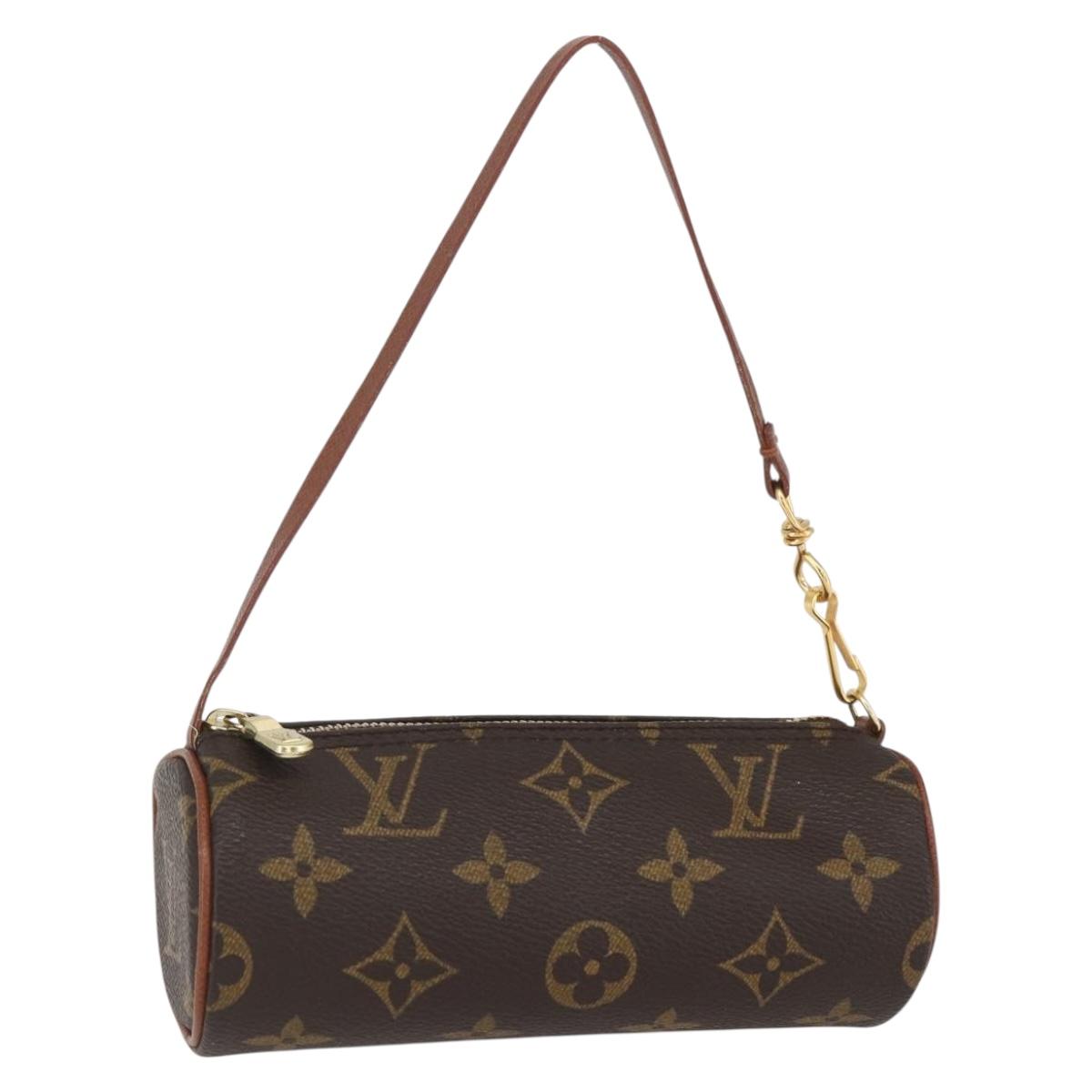 LOUIS VUITTON Monogram Papillon Pouch LV Auth BA8508