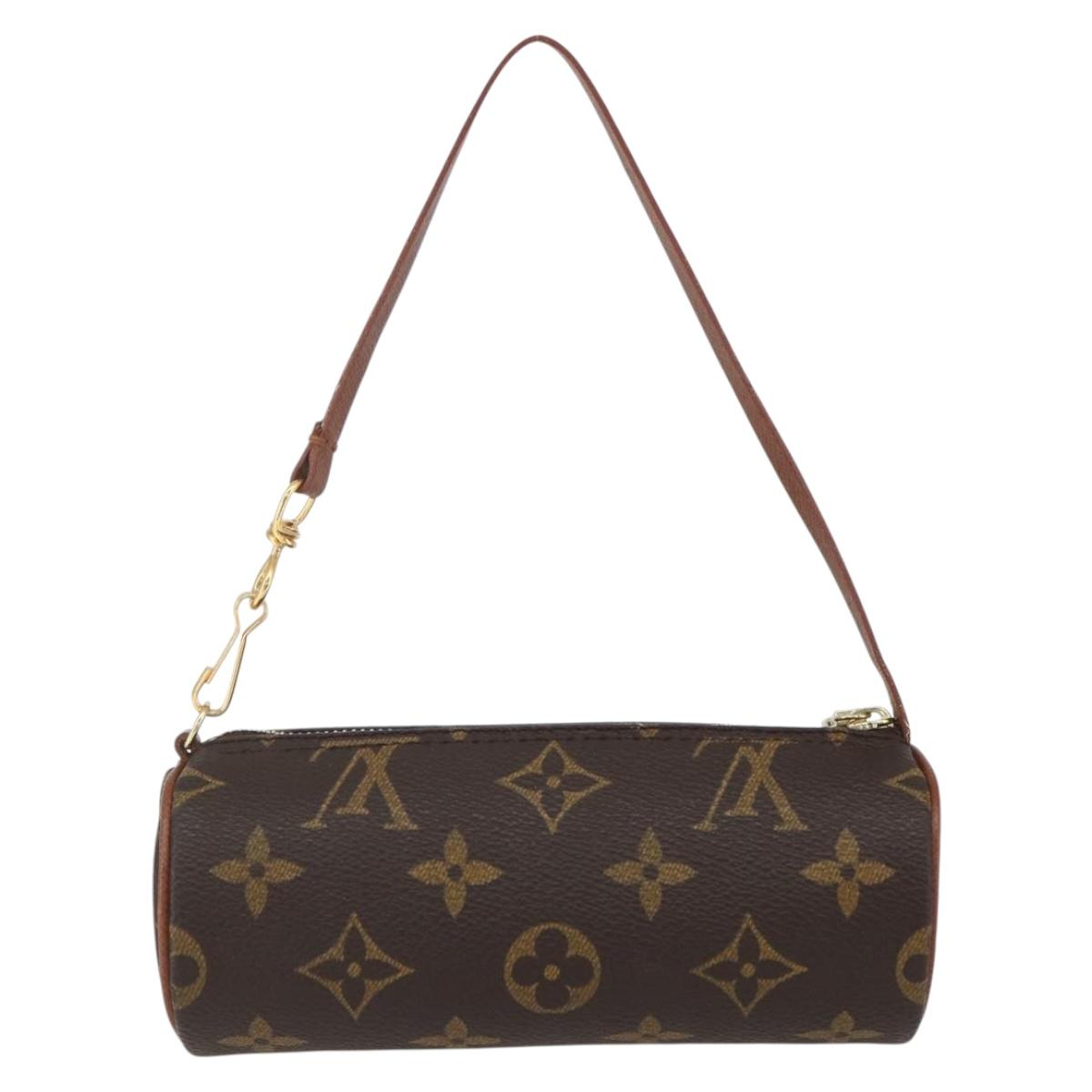 LOUIS VUITTON Monogram Papillon Pouch LV Auth BA8508