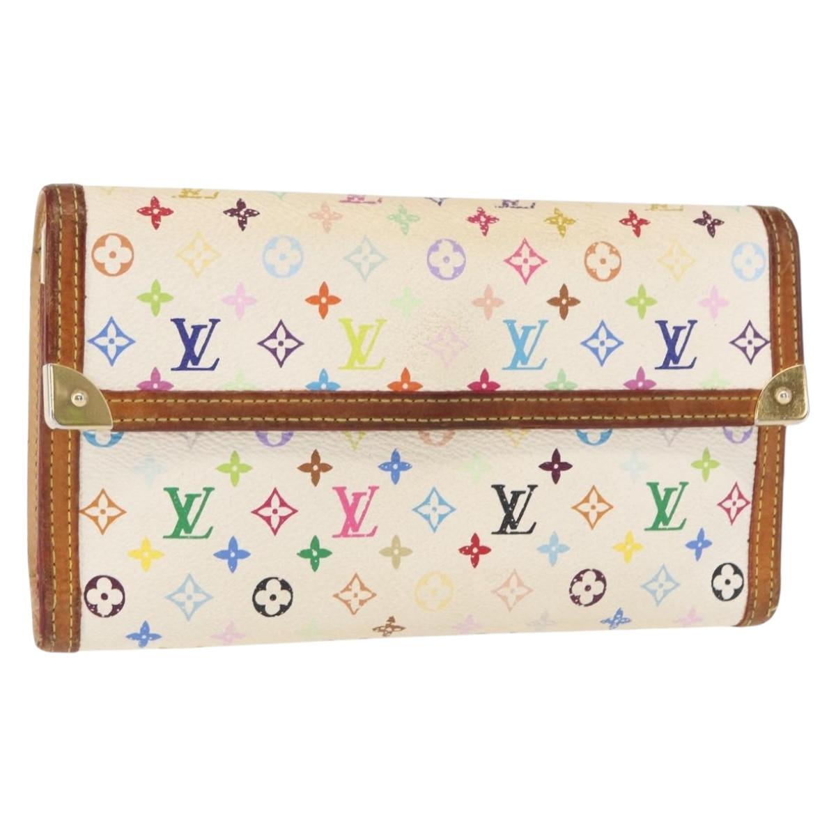 LOUIS VUITTON Multicolor Porte Tresor International Wallet M92659 Auth BA8513