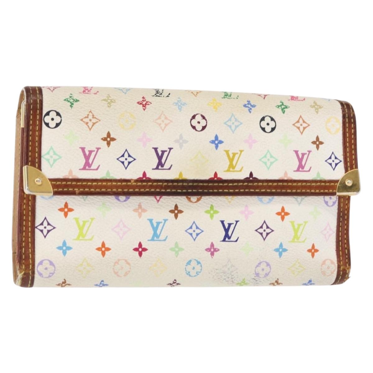 LOUIS VUITTON Multicolor Porte Tresor International Wallet M92659 Auth BA8514