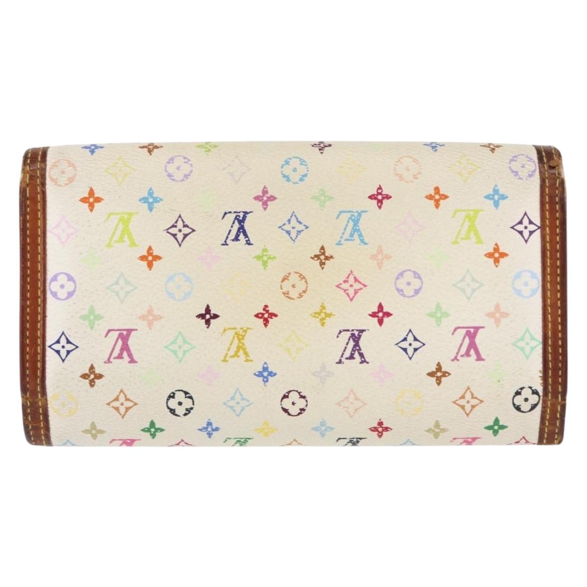 LOUIS VUITTON Multicolor Porte Tresor International Wallet M92659 Auth BA8514