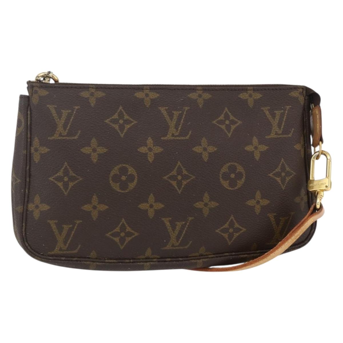 LOUIS VUITTON Monogram Pochette Accessoires Pouch M51980 LV Auth BA8516