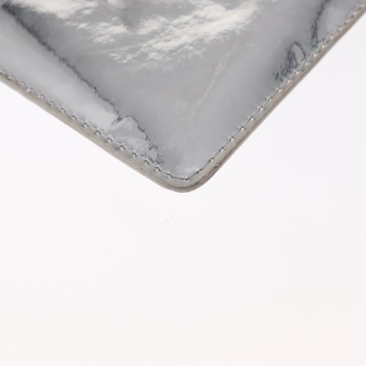 LOUIS VUITTON Monogram Miroir Pochette Platt Pouch Silver M95277 LV Auth BA8522A