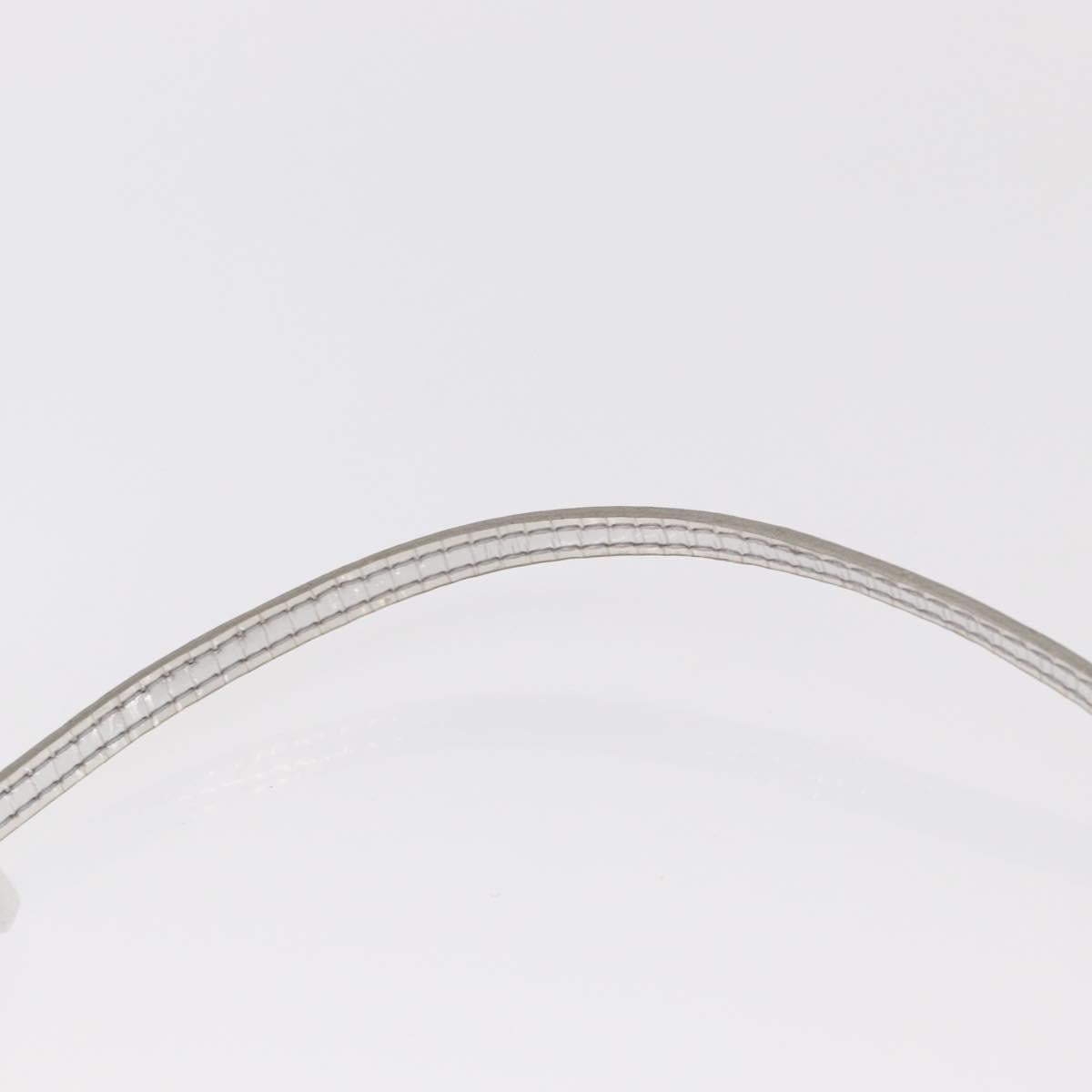 LOUIS VUITTON Monogram Miroir Pochette Platt Pouch Silver M95277 LV Auth BA8522A