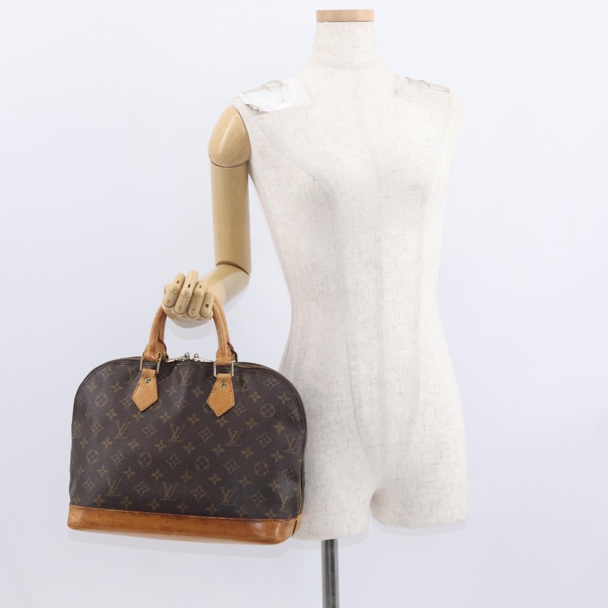 LOUIS VUITTON Monogram Alma Hand Bag M51130 LV Auth BA8524