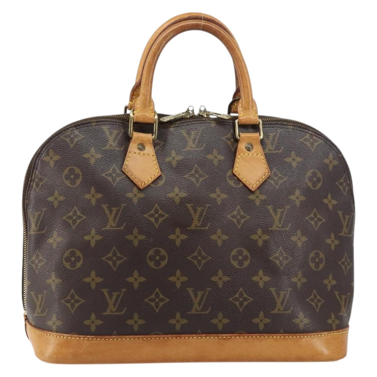 LOUIS VUITTON Monogram Alma Hand Bag M51130 LV Auth BA8525