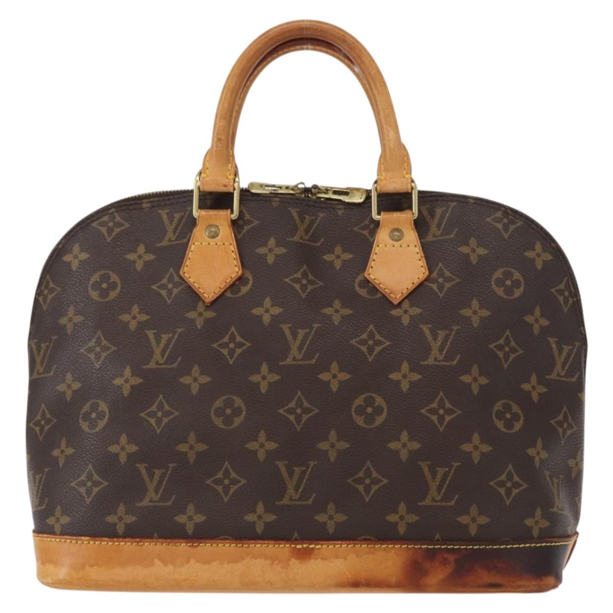 LOUIS VUITTON Monogram Alma Hand Bag M51130 LV Auth BA8526