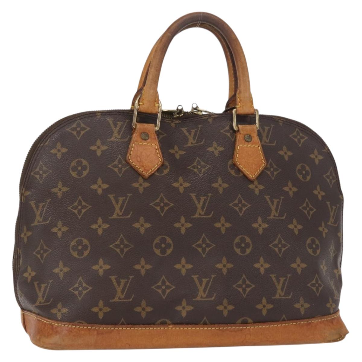 LOUIS VUITTON Monogram Alma Hand Bag M51130 LV Auth BA8529