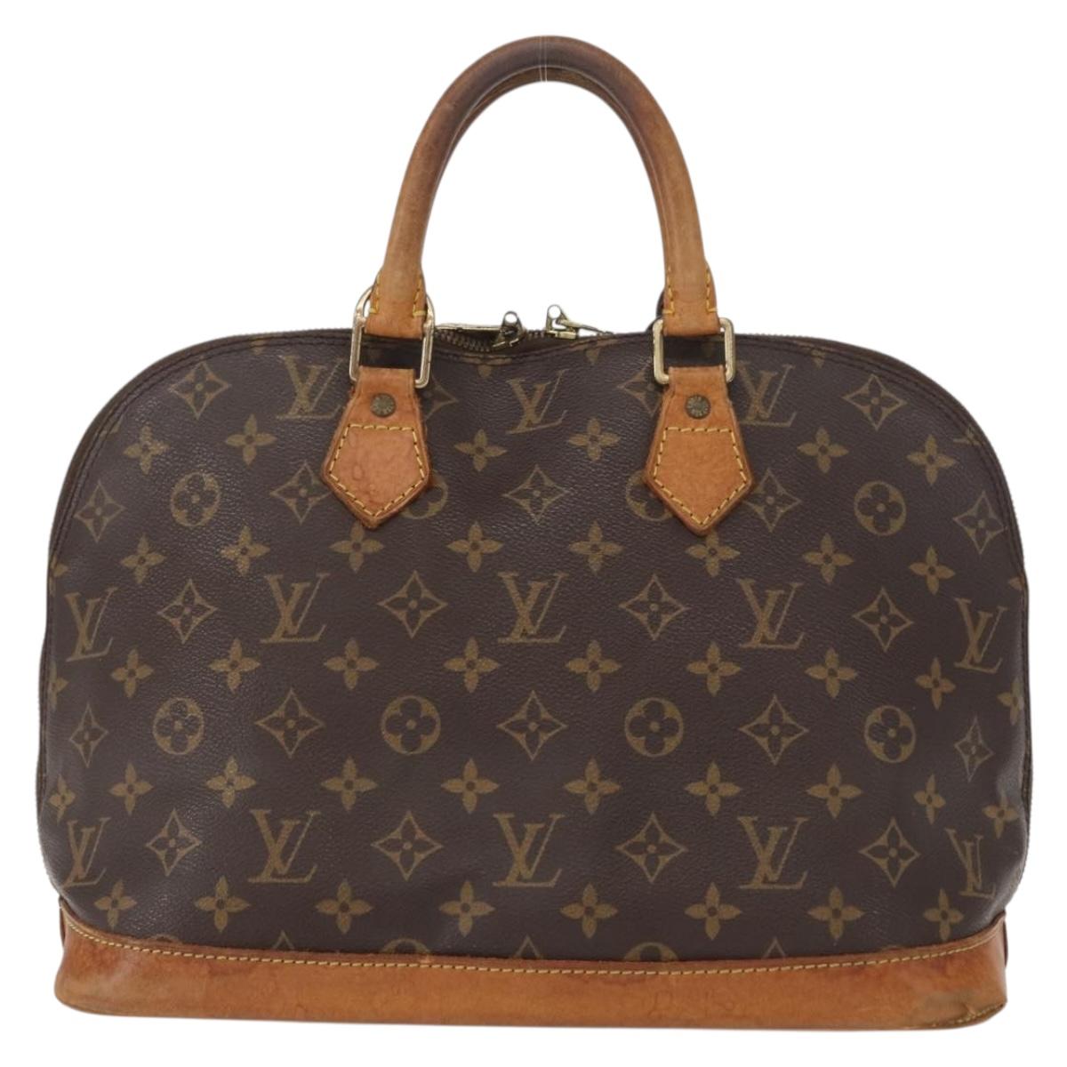 LOUIS VUITTON Monogram Alma Hand Bag M51130 LV Auth BA8529