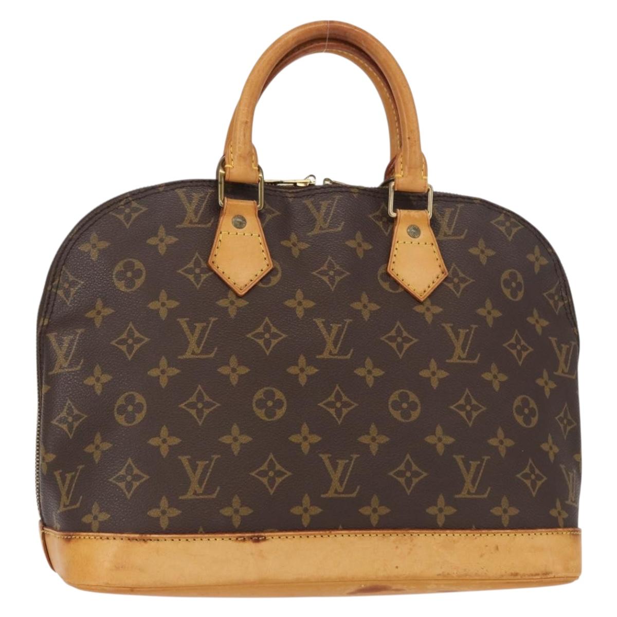 LOUIS VUITTON Monogram Alma Hand Bag M51130 LV Auth BA8530