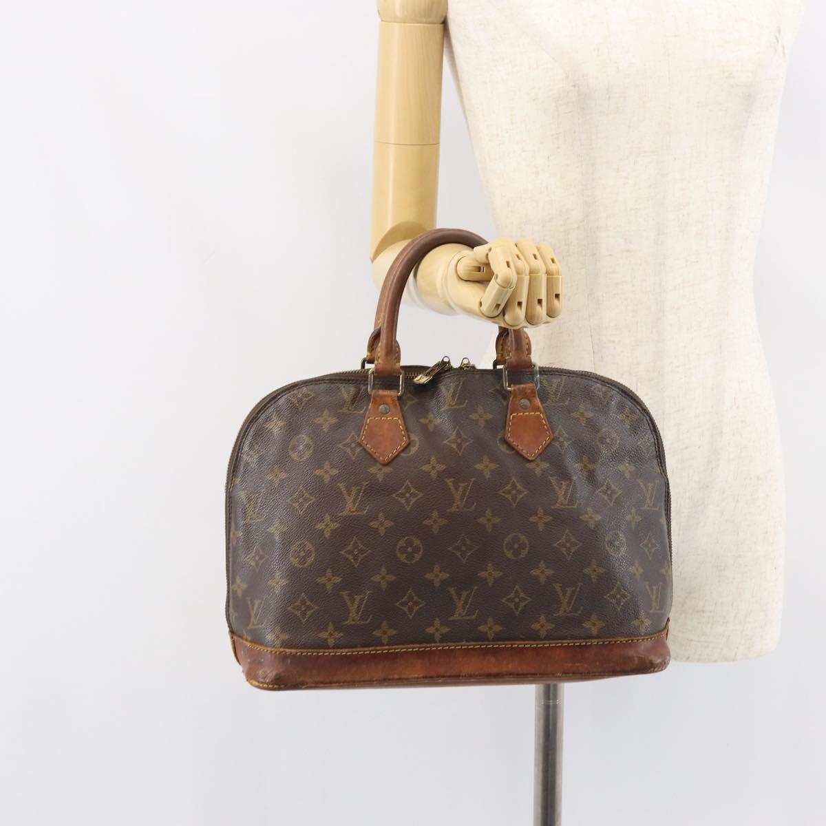 LOUIS VUITTON Monogram Alma Hand Bag M51130 LV Auth BA8534