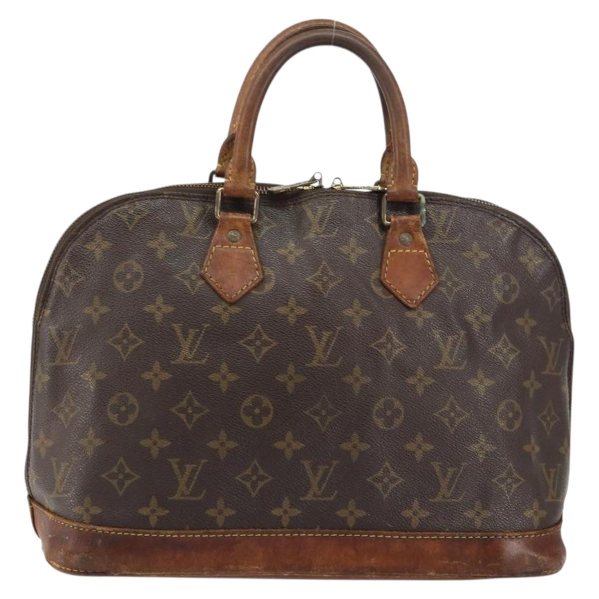 LOUIS VUITTON Monogram Alma Hand Bag M51130 LV Auth BA8534