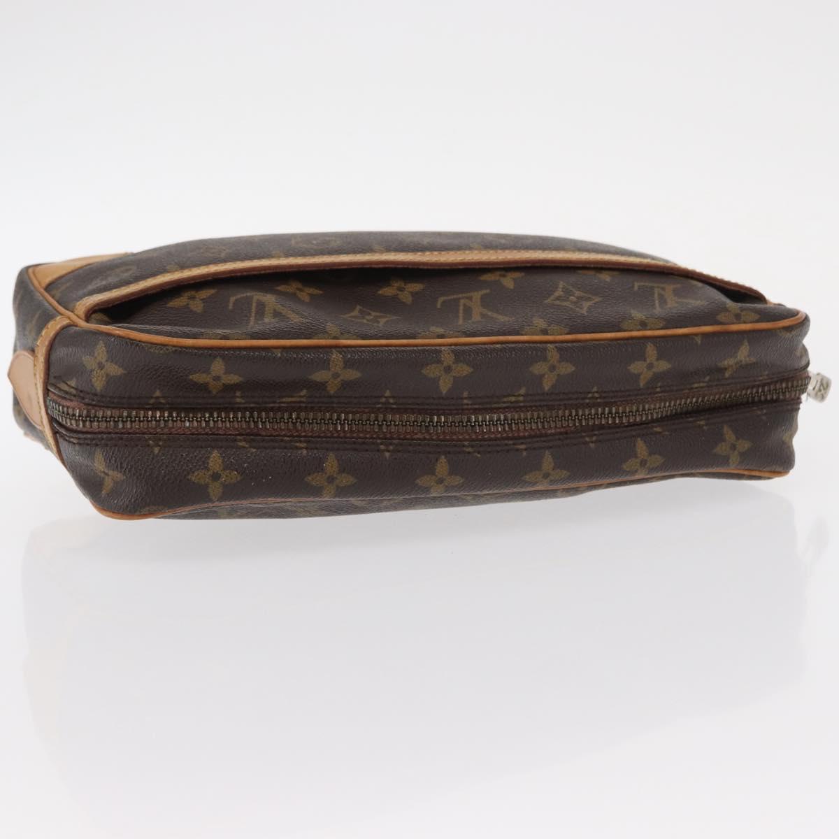 LOUIS VUITTON Monogram Compiegne 28 Clutch Bag M51845 LV Auth BA8541