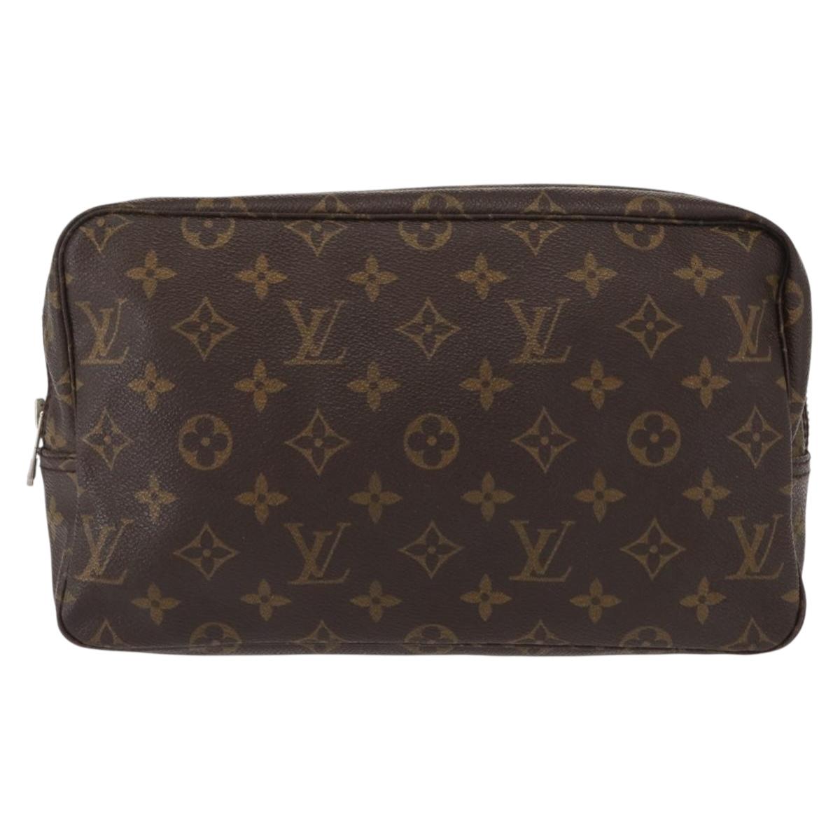 LOUIS VUITTON Monogram Trousse Toilette 28 Clutch Bag M47522 LV Auth BA8543