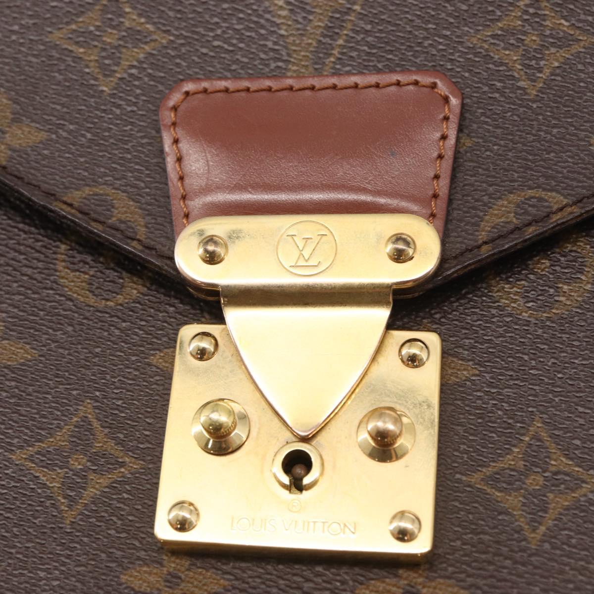 LOUIS VUITTON Monogram Monceau 28 Hand Bag M51185 LV Auth BA8549