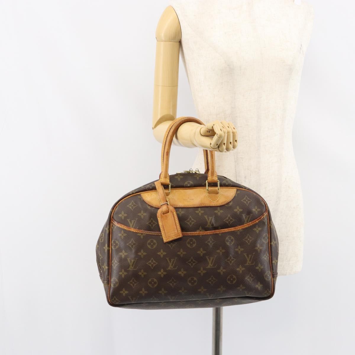 LOUIS VUITTON Monogram Deauville Hand Bag M47270 LV Auth BA8555