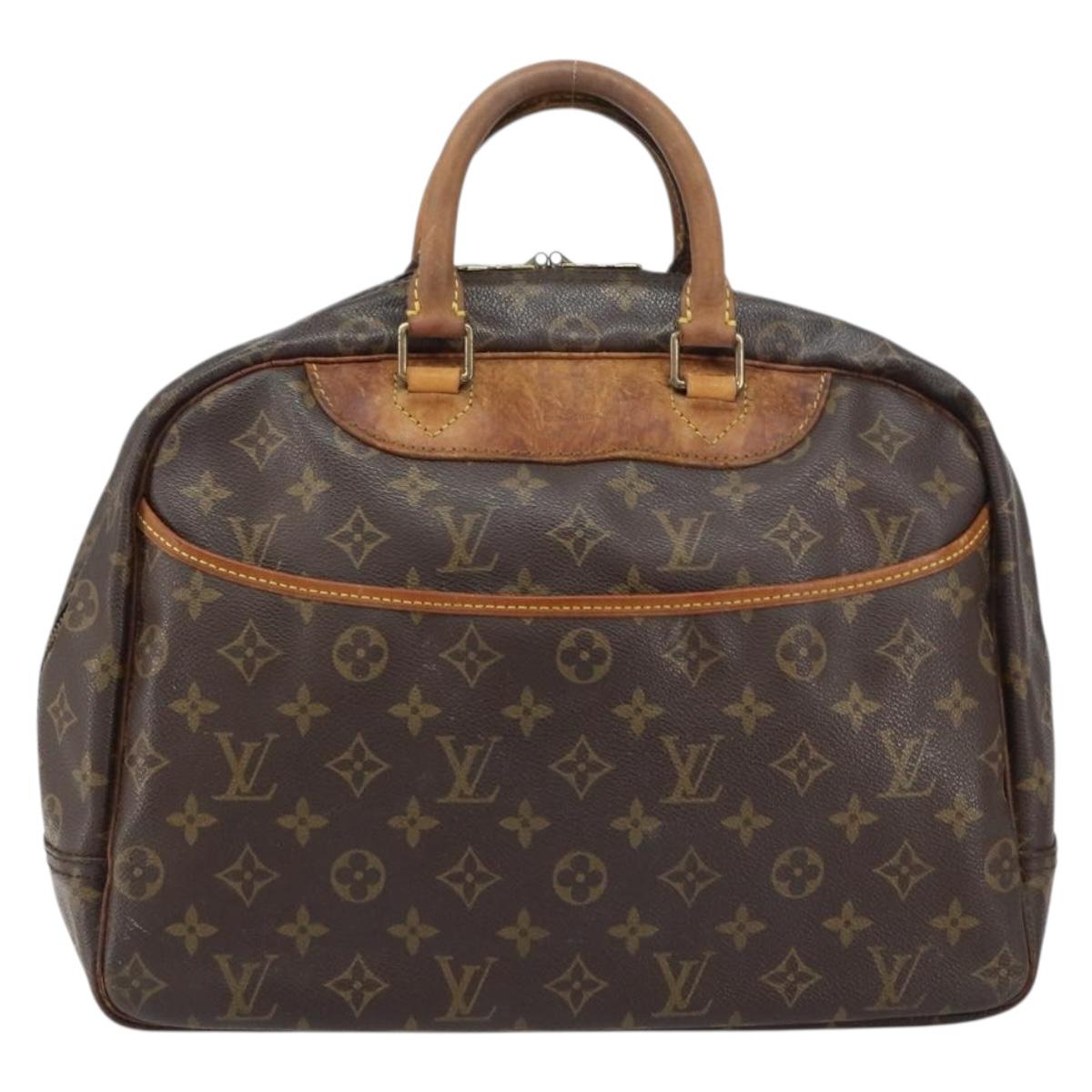 LOUIS VUITTON Monogram Deauville Hand Bag M47270 LV Auth BA8556