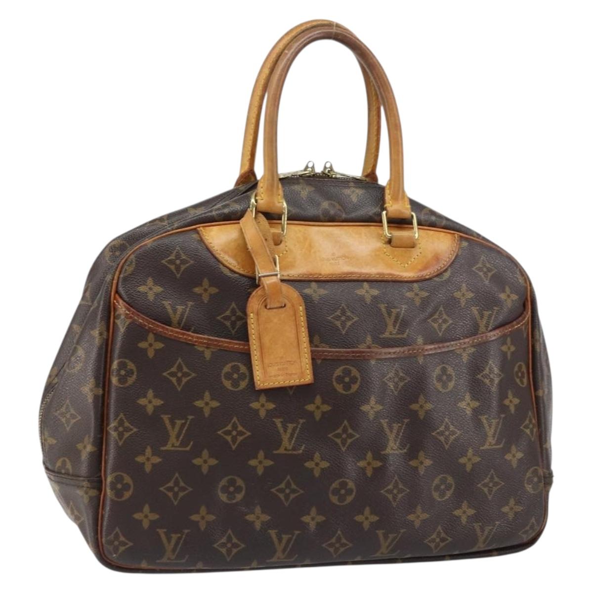 LOUIS VUITTON Monogram Deauville Hand Bag M47270 LV Auth BA8557