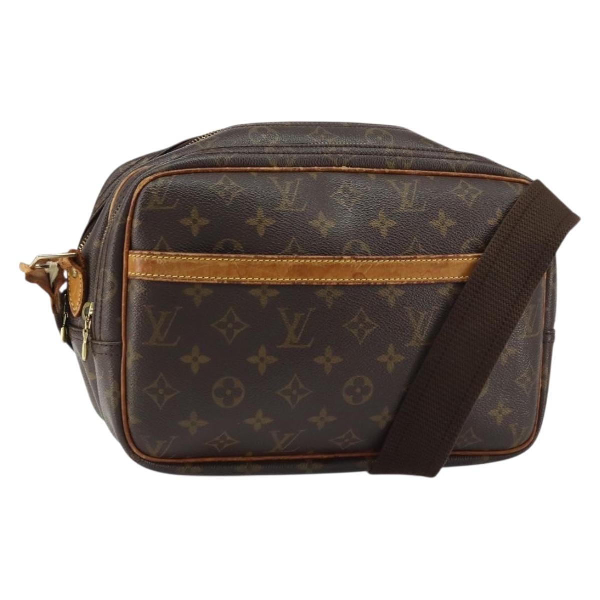 LOUIS VUITTON Monogram Reporter PM Shoulder Bag M45254 LV Auth BA8566