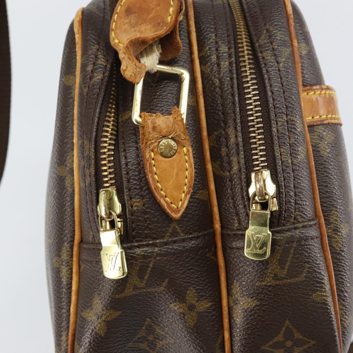 LOUIS VUITTON Monogram Reporter PM Shoulder Bag M45254 LV Auth BA8566