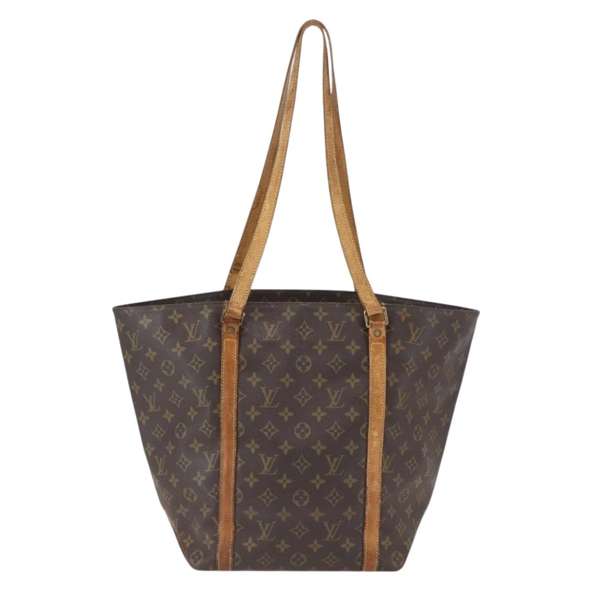 LOUIS VUITTON Monogram Sac Shopping Tote Bag M51108 LV Auth BA8568