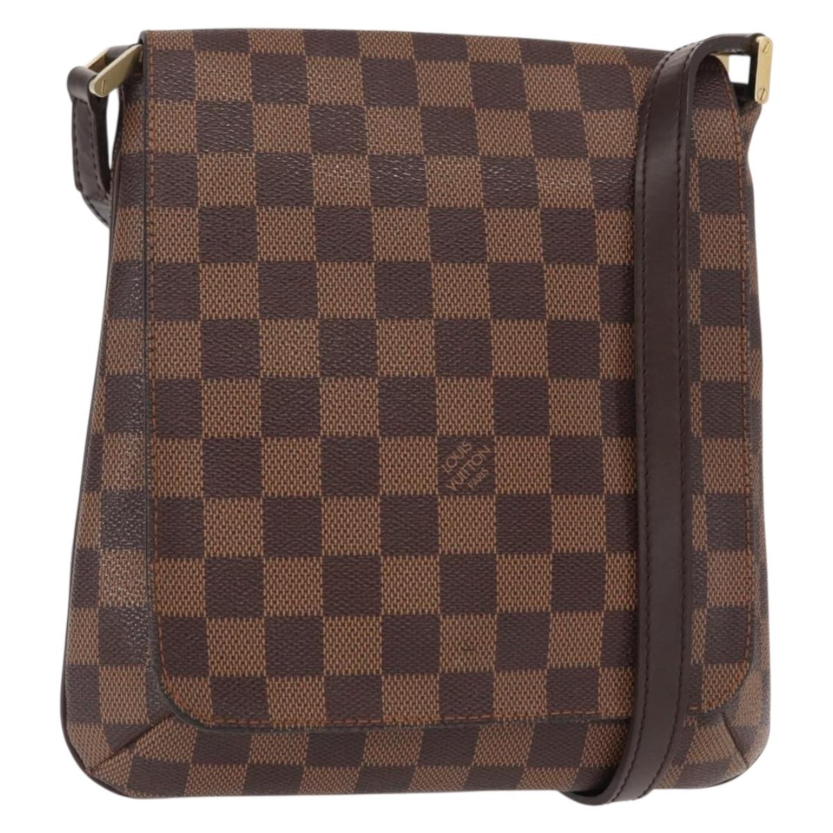 LOUIS VUITTON Damier Ebene Musette Salsa Short Shoulder Bag N51260 Auth BA8574