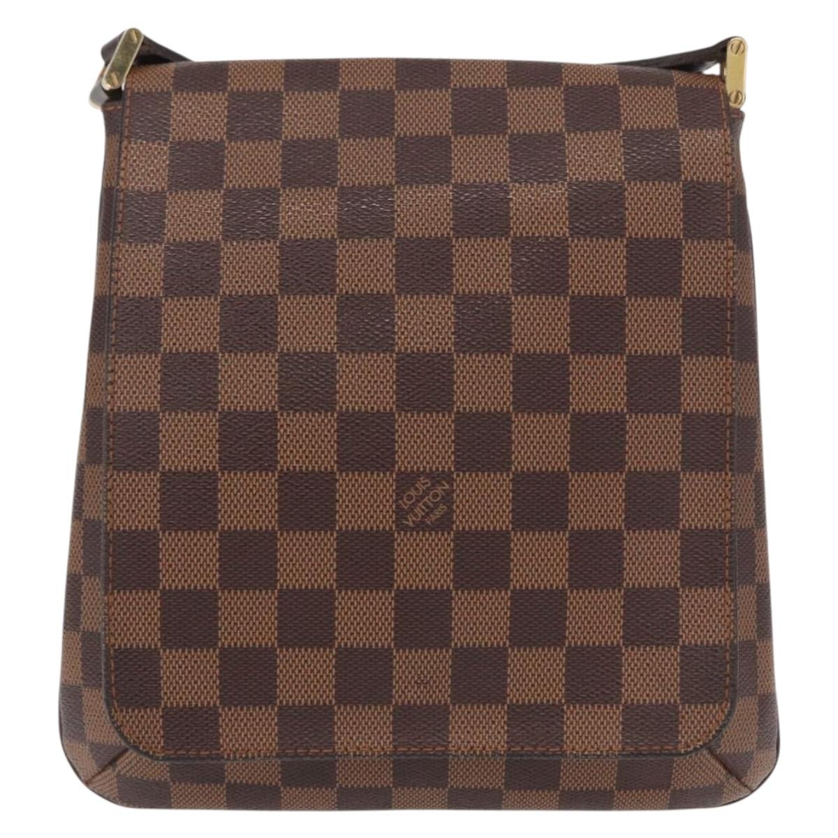 LOUIS VUITTON Damier Ebene Musette Salsa Short Shoulder Bag N51260 Auth BA8574